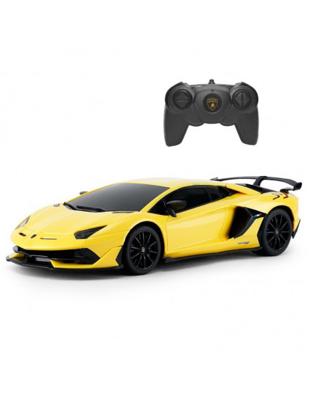 Masina Cu Telecomanda Lamborghini Aventador Svj Galben Cu Scara