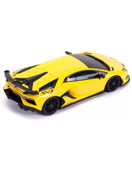 Masina Cu Telecomanda Lamborghini Aventador Svj Galben Cu Scara