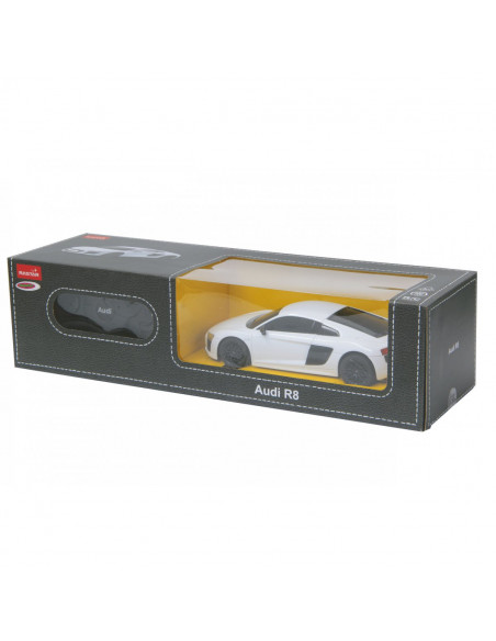 Masina Cu Telecomanda Audi R8 Alb Cu Scara 1 La 24,Ras72300_Alb