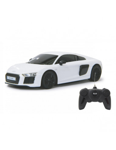 Masina Cu Telecomanda Audi R8 Alb Cu Scara 1 La 24,Ras72300_Alb