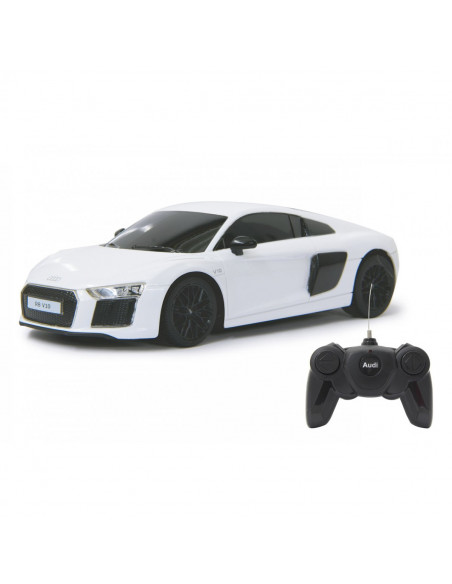Masina Cu Telecomanda Audi R8 Alb Cu Scara 1 La 24,Ras72300_Alb