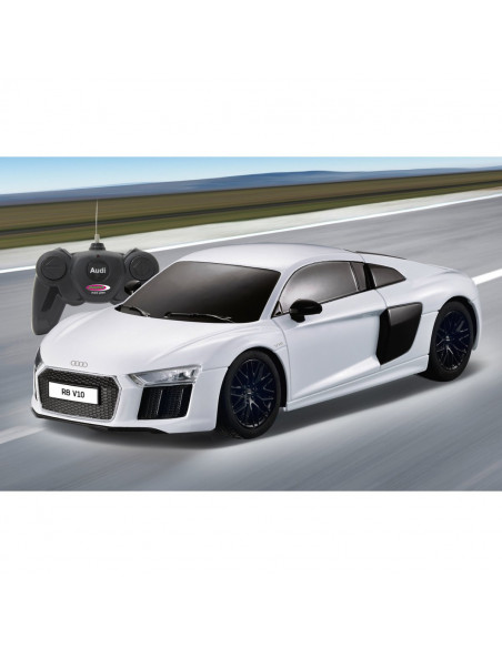 Masina Cu Telecomanda Audi R8 Alb Cu Scara 1 La 24,Ras72300_Alb