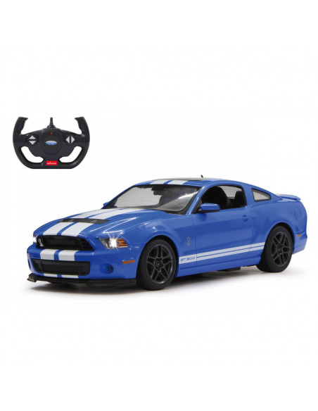 Masina Cu Telecomanda Ford Shelby Gt500 Albastru Cu Scara 1 La