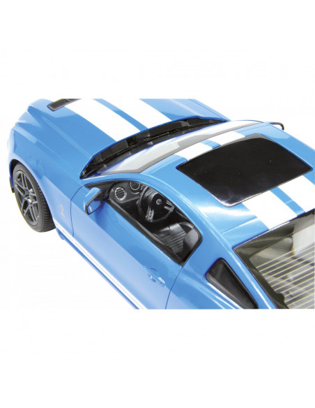 Masina Cu Telecomanda Ford Shelby Gt500 Albastru Cu Scara 1 La