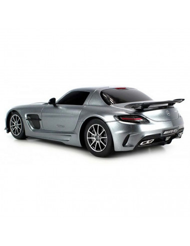 Masina Cu Telecomanda Mercedes-benz Sls Amg Argintiu Cu Scara 1