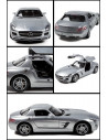 Masina Cu Telecomanda Mercedes-benz Sls Amg Argintiu Cu Scara 1