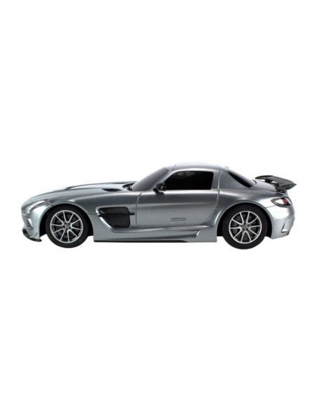 Masina Cu Telecomanda Mercedes-benz Sls Amg Argintiu Cu Scara 1