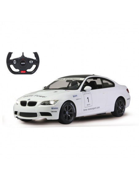 Masina Cu Telecomanda Bmw M3 Alb Cu Scara 1 La 14,Ras48000_Alb