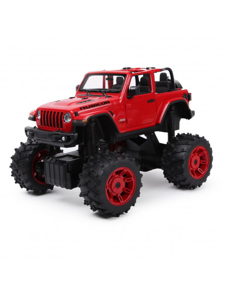 Masina Cu Telecomanda Jeep Wrangler Jl Rosu Cu Scara 1 La