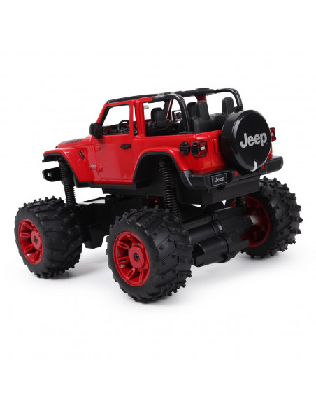 Masina Cu Telecomanda Jeep Wrangler Jl Rosu Cu Scara 1 La