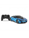Masina Cu Telecomanda Bmw I8 Albastru Cu Scara 1 La