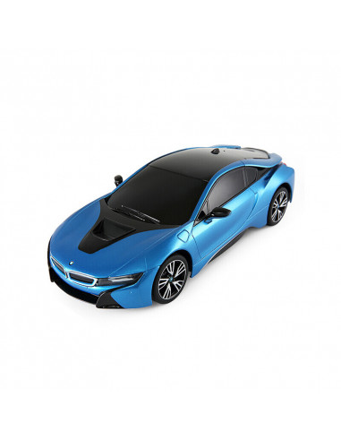 Masina Cu Telecomanda Bmw I8 Albastru Cu Scara 1 La