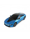 Masina Cu Telecomanda Bmw I8 Albastru Cu Scara 1 La