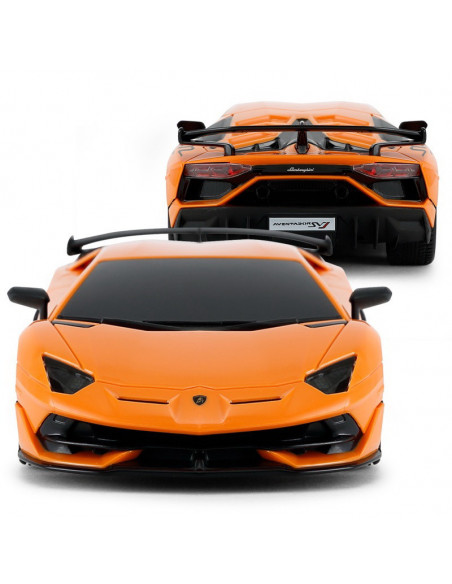 Masina Cu Telecomanda Lamborghini Portocaliu Cu Scara 1 La