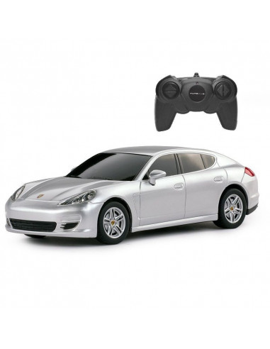 Masina Cu Telecomanda Porsche Panamera Argintiu Cu Scara 1 La