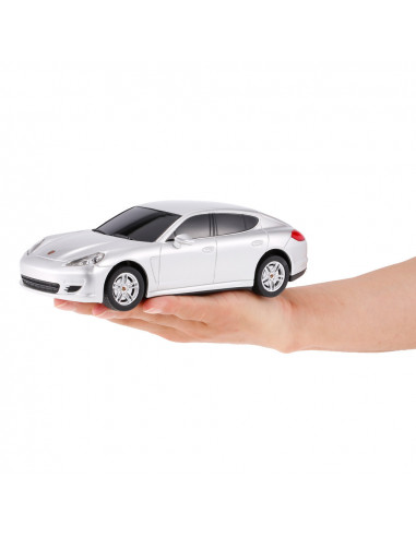 Masina Cu Telecomanda Porsche Panamera Argintiu Cu Scara 1 La
