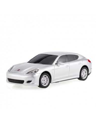 Masina Cu Telecomanda Porsche Panamera Argintiu Cu Scara 1 La