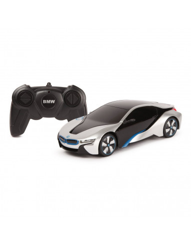 Masina Cu Telecomanda Bmw I8 Argintie Scara 1 La