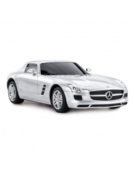 Masina Cu Telecomanda Mercedes-benz Sls Amg Argintie Scara 1 La