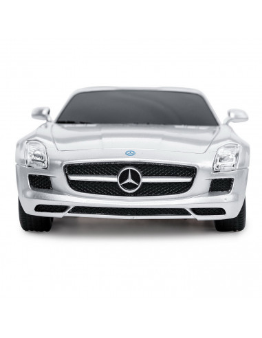 Masina Cu Telecomanda Mercedes-benz Sls Amg Argintie Scara 1 La