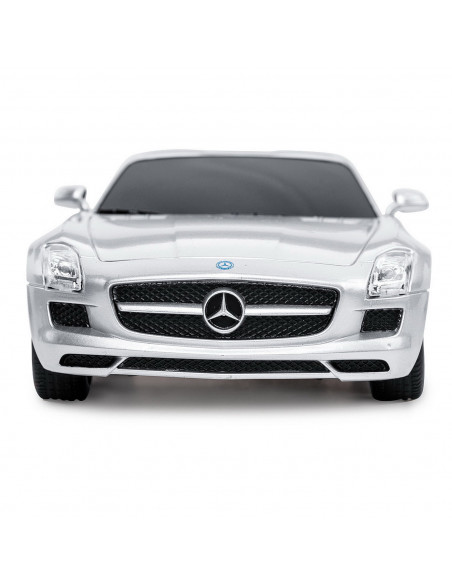 Masina Cu Telecomanda Mercedes-benz Sls Amg Argintie Scara 1 La