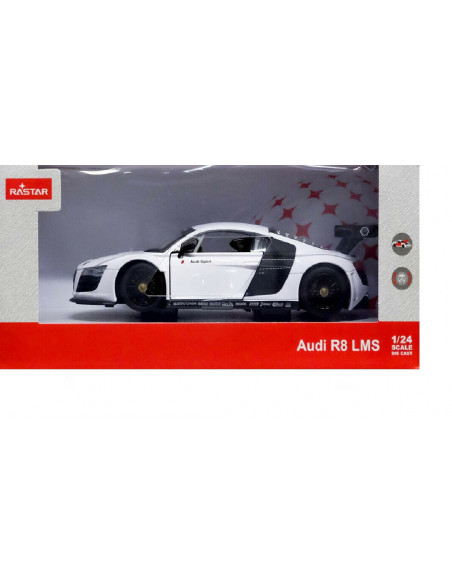 Masinuta Metalica Audi R8 Alb Scara 1 La 24,Ras56100_Alb