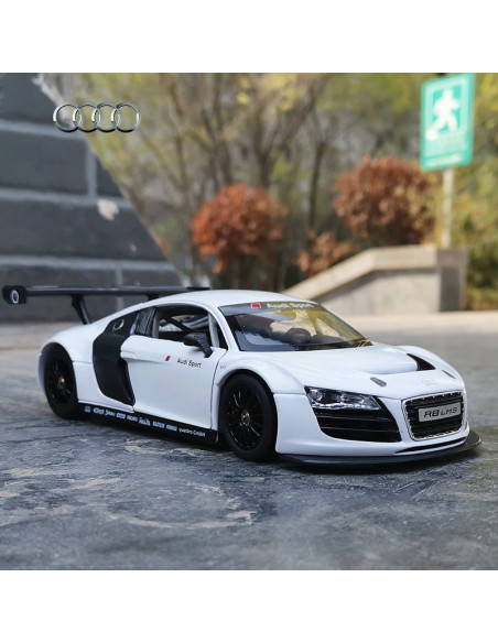 Masinuta Metalica Audi R8 Alb Scara 1 La 24,Ras56100_Alb