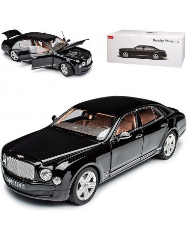 Masinuta Metalica Bently Mulsanne Neagra Scara 1 La