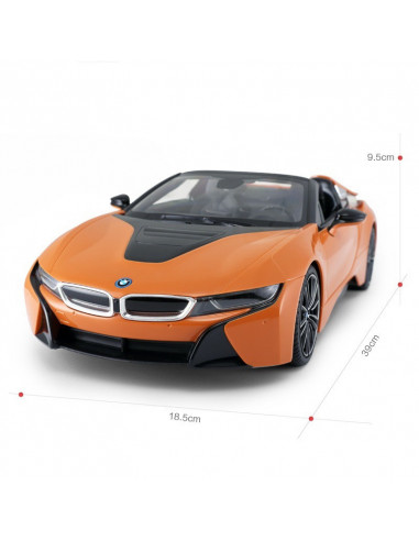 Masina Cu Telecomanda Bmw I8 Portocalie Scara 1 La
