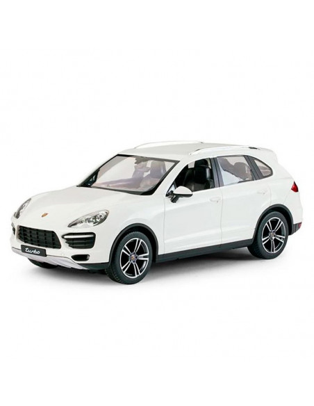 Masina Cu Telecomanda Porsche Cayenne Turbo Alb Cu Scara 1 La