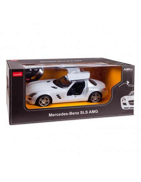 Masina Cu Telecomanda Mercedes-benz Sls Alb Scara 1 La