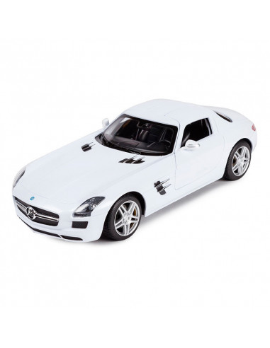 Masina Cu Telecomanda Mercedes-benz Sls Alb Scara 1 La