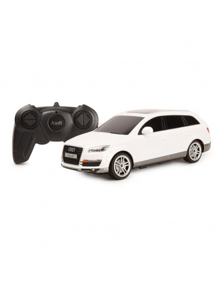 Masina Cu Telecomanda Audi Q7 Alb Scara 1 La 24,Ras27300_Alb