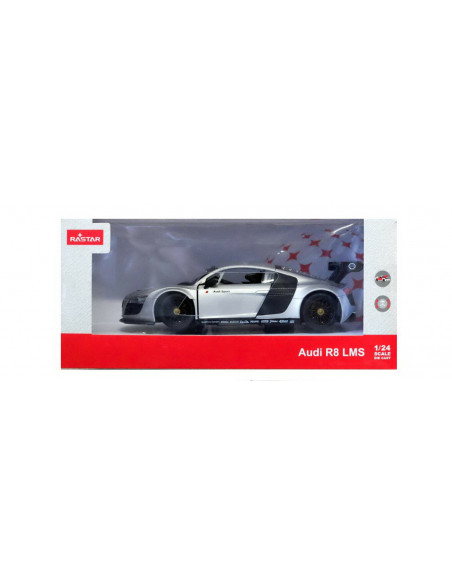 Masinuta Metalica Audi R8 Argintie Scara 1 La