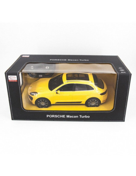 Masina Cu Telecomanda Porsche Macan Turbo Galbena Scara 1 La