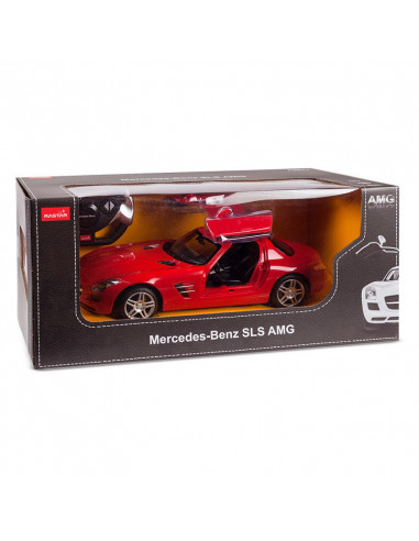 Masina Cu Telecomanda Mercedes-benz Sls Rosu Scara 1 La