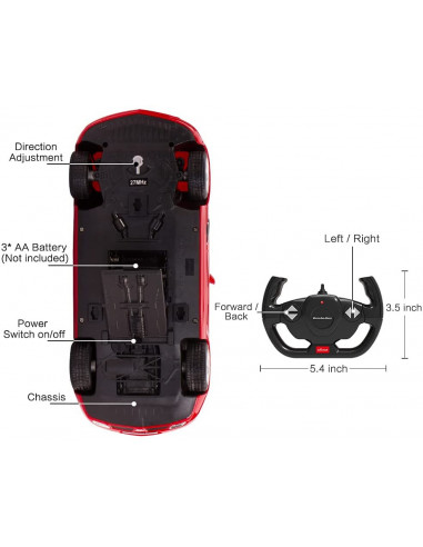 Masina Cu Telecomanda Mercedes-benz Sls Rosu Scara 1 La