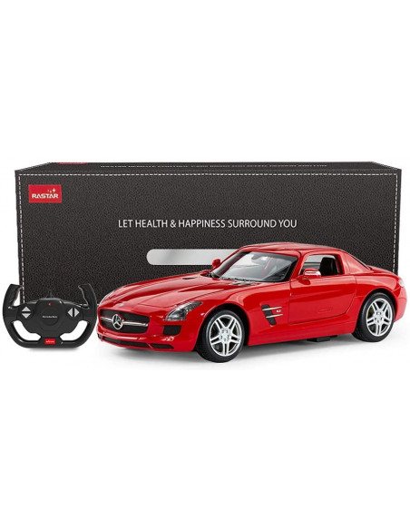 Masina Cu Telecomanda Mercedes-benz Sls Rosu Scara 1 La