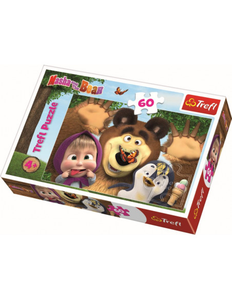 Puzzle Trefl 60 O Zi Fericita Cu Masha,17337