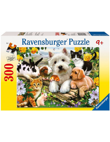 Puzzle Ravensburger de 300 piese - Animale fericite,TYPZ0004565