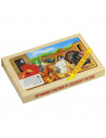 Puzzle Lemn, 12 Piese, 4 Puzzle In Cutie - Animale