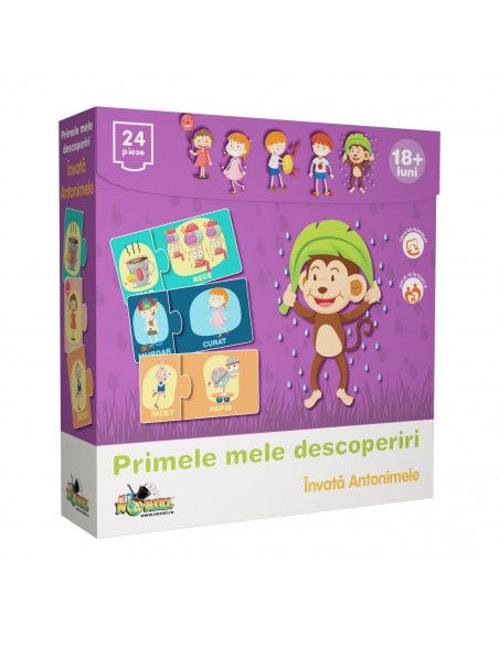 Invata Antonimele, Puzzle Noriel Primele Mele Descoperiri, 24 Invata Antonimele, Puzzle Noriel Primele Mele Descoperiri, 24