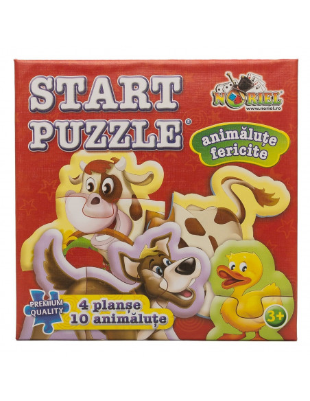 Animalute Fericite - Puzzle 4 In 1,Uniq14452
