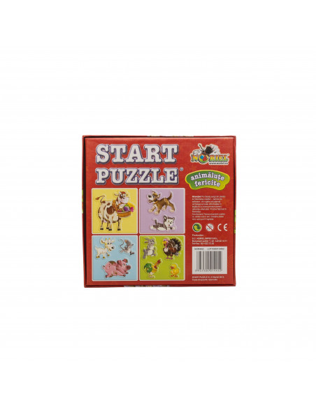 Animalute Fericite - Puzzle 4 In 1,Uniq14452