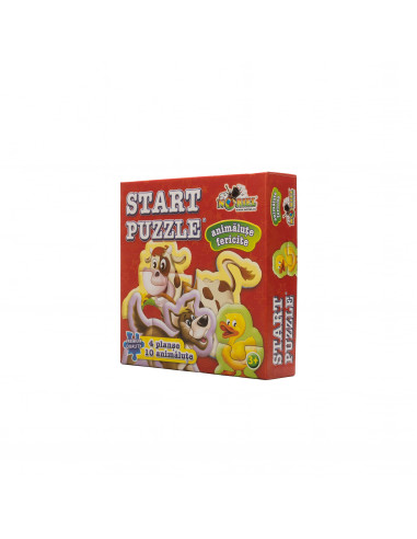 Animalute Fericite - Puzzle 4 In 1,Uniq14452