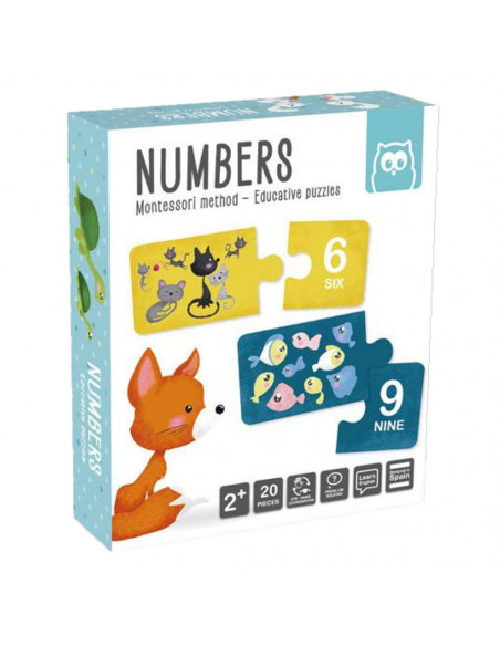 Puzzle Educativ Montessori - Învățăm Numerele,EAN-813871