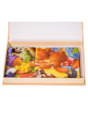 Puzzle Lemn, 12 Piese, 4 Puzzle In Cutie - Ursuleti,Puz3