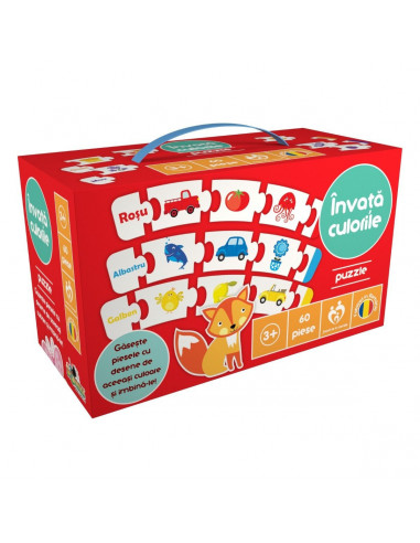 Invata Culorile, Puzzle Noriel, 60 Piese,Uniq3775