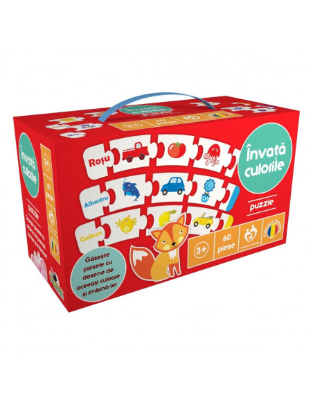 Invata Culorile, Puzzle Noriel, 60 Piese,Uniq3775