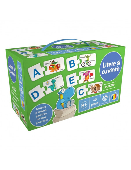 Litere Si Cuvinte, Puzzle Noriel, 60 Piese,Uniq3829